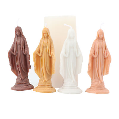 #ad Virgin Mary 3D Silicone Candle Molds for DIY Wax Making Mould Soap Resin Craft $13.69