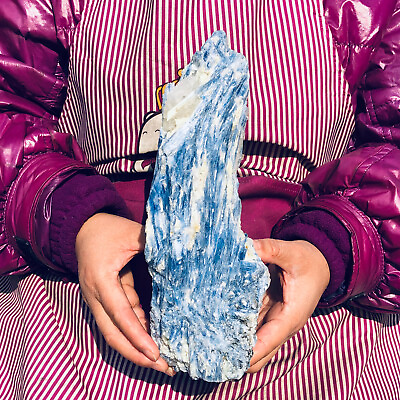 #ad 4.53LB Natural blue kyanite quartz crystal rough mineral speciman healing $151.20