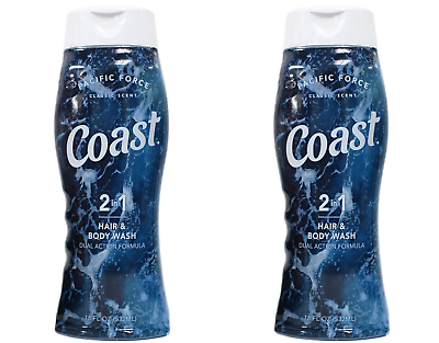 #ad Coast Hair and Body Wash Classic Scent 2 18 Fl Oz Bottles $15.36