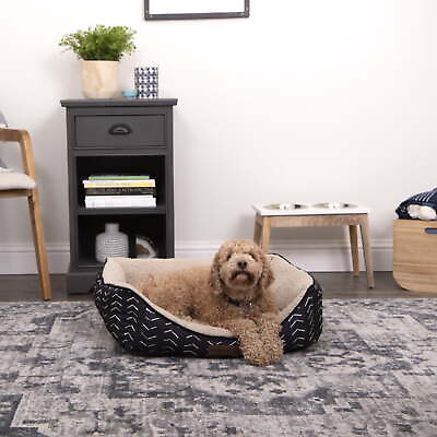 #ad Medium Mattress Edition Cuddler Dog Bed Black MudclothNew $19.97