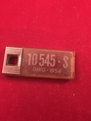 #ad 1954 Ohio DAV Tag Keychain License Plate $9.99