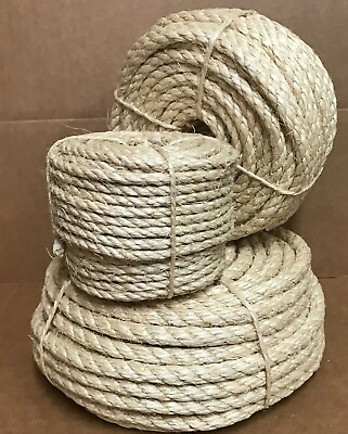 #ad 1 4 3 8 1 2 Feet Sisal Rope Cat Scratching Post Claw Control Toy Crafts Pet Cord $37.99