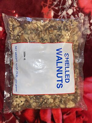 #ad New Shelled Walnuts USDA California Nuts Non GMO Omega 3 Heart Healthy Size 1lb $5.00