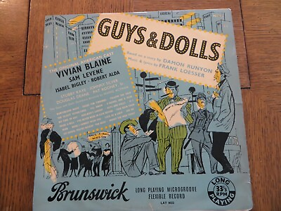 #ad Guys amp; Dolls Original American Cast Brunswick LAT 8022 Vinyl LP G VG $8.76