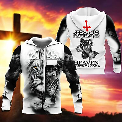 #ad NEW Jesus Heaven Knows My Name 3D Hoodie All Over Print Christmas Gift Best $36.09