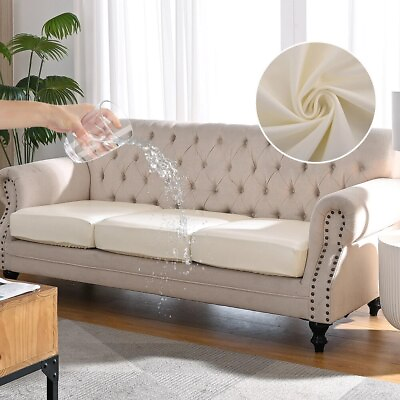 #ad PU Waterproof Sofa Cushion Covers Elastic Sofa Seat Slipcover Home Decor Cover $14.39