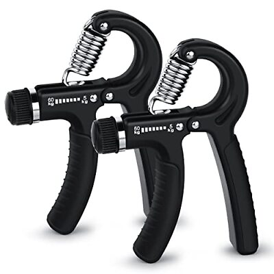 #ad 2 Pcs Hand Grip Strengthener Exerciser Workout Squeezer Adjustable... $13.35