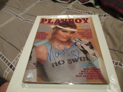 #ad April 1982 Playboy Magazine Autographed By Mariel Hemingway With COA $49.99
