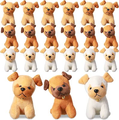 #ad 18 Pcs Mini Plush Dog Bulk Stuffed Animals Soft Small Stuffed Bear Puppy Cute As $49.85