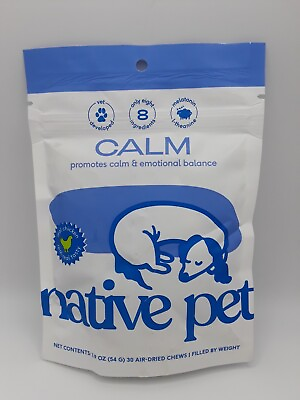#ad Dog Calming Chews – Natural Calming Dog Treats Made with Melatonin Exp 8 24 24 $19.95