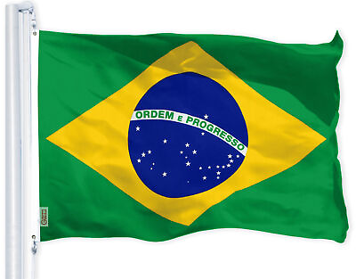 #ad Brazil Brazilian Flag 3x5 FT Printed 150D Polyester By G128 $12.99