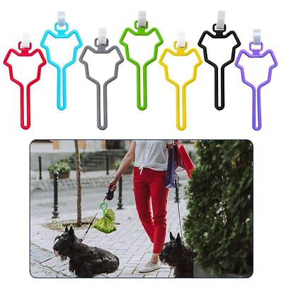 #ad Hands Free Dog Poop Bag Holder Waste Bag Carrier Clip Attac Adjustable U6J1 $1.25