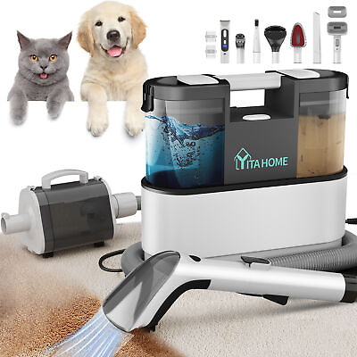 #ad HOMIFLEX Pet Grooming Vacuum Kit Professional Shedding Clipper Brush Tools $85.19