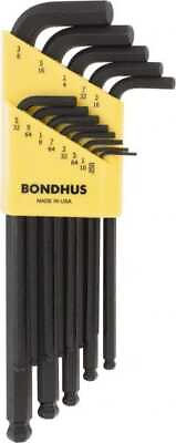 #ad Bondhus 10937 13 Piece L Key Ball End Hex Key Set Hex Range 0.05 to 3 8quot; $26.52