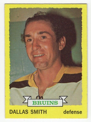#ad 1973 74 Topps Hockey Card #42 Dallas Smith Boston Bruins $2.99