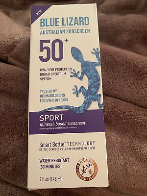 #ad Blue Lizard Sport 50 SPF Australian Sunscreen 5oz New Sealed Exp 03 26 $14.75