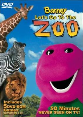 #ad Barney Let#x27;s Go to the Zoo DVD By Bob West IV VERY GOOD $6.08