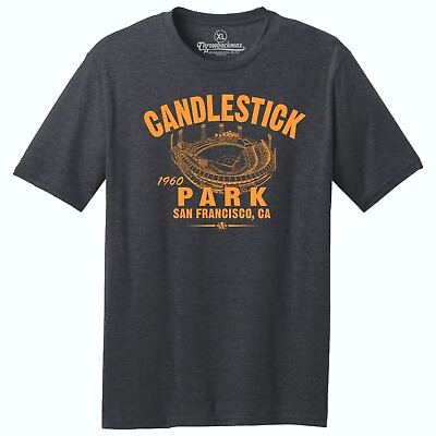 #ad Candlestick Park 1960 Baseball TRI BLEND Tee Shirt San Francisco Giants $22.00