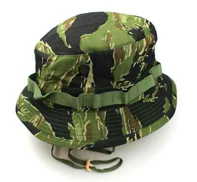 #ad Vietnam Shooter#x27;s 2quot; Short Brim Boonie Cover Tiger Stripe Boonie Hat Govt Issue $29.95
