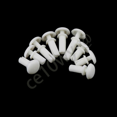 #ad White Plastic Nylon Fastener Rivets Push in Clips for Substrates PC board Etc $56.99