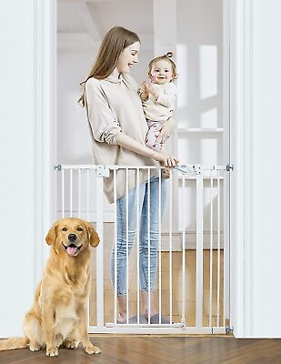 #ad #ad Baby Gate for Stairs and Doorways 29quot; 39.6quot; Extra 36quot; Tall Dog Gate No Dril... $72.19