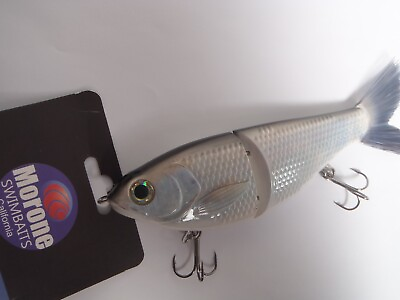 #ad Morone Swimbait 2 White Boy Gizzard Shad Threadfin Vector Tail 7quot; bass Lure $49.99