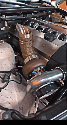 #ad E46 E36 BWM Single Turbo Hood Dump w 2 “o2” Bungs $235.00