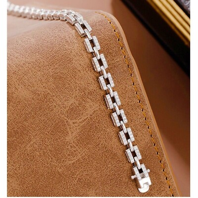 #ad 8.50 Ct. Round White Diamond Tennis Bracelet 7 8quot; In 925 Silver Anniversary Gift $299.00