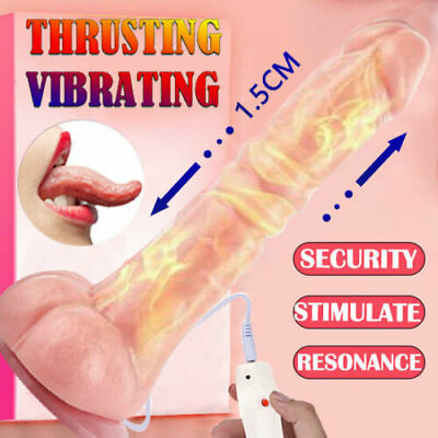 #ad Telescopic Thrusting Penis Dildo Sex Machine Vibrator Women Adult Toys Automatic $13.95