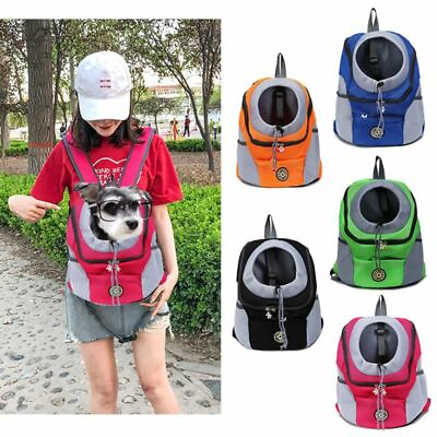 #ad Dog Carrier Travel Backpack Outdoor Pet Bag Portable With Front Hole For Head $44.71