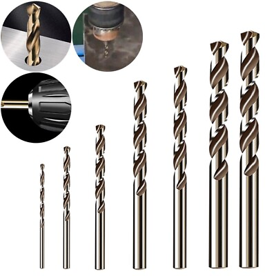 #ad Reliable 5pcs HSS M35 Cobalt Drill Bit Set Ideal for Metal and Wood 14mm $5.33