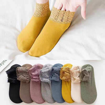 #ad Fashion Lace Short Socks Boat Socks Warmer Socks Ankle Socks Sleep Socks No Slip $2.70