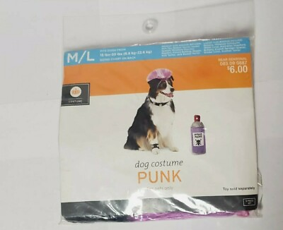 #ad #ad Punk Dog Halloween Costume Medium Large 15 50 lbs Paint Toy Sold Separately $9.99