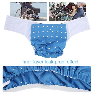 #ad Washable Adult Pocket Nappy Cover Adjustable Reusable Diaper Cloth $25.10