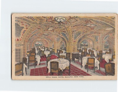 #ad Postcard Grill Room Hotel McAlpin New York City New York USA $20.97