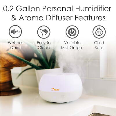 #ad Ultrasonic Cool Mist Humidifier with Aroma，0.2 Gal. $23.70