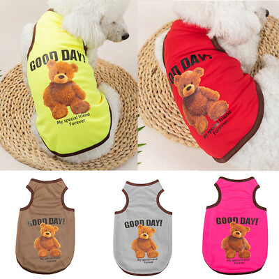 #ad Pet Dog Clothes Puppy T Shirt Clothing For Small Dogs Puppy Chihuahua Vest $2.58
