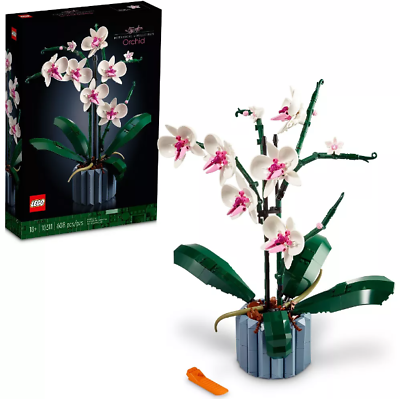 #ad LEGO Icons Orchid 10311 Artificial Plant Building Set with Flowers Home Décor $32.93