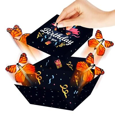 #ad DIY Butterfly Explosion Gift Box Happy Birthday DIY 7.1X5.5X4.3 Inches Surpri $26.28