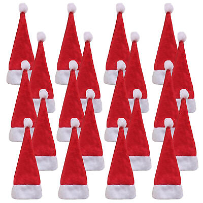 #ad 20pc Mini Christmas Lollipop Hat Tiny Santa Hat for Crafts Lollipop Candy Holder $9.09