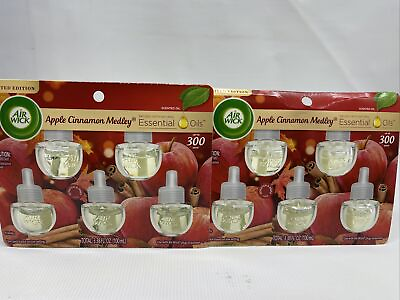 #ad Air Wick Apple Cinnamon Medley Plug in Scented Oil Refill 10ct Lot Of 2 5 Cts $24.99