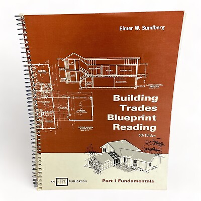 #ad 1972 Building Trades Blueprint Reading 5th Ed Fundamentals Book Elmer Sundberg $14.95