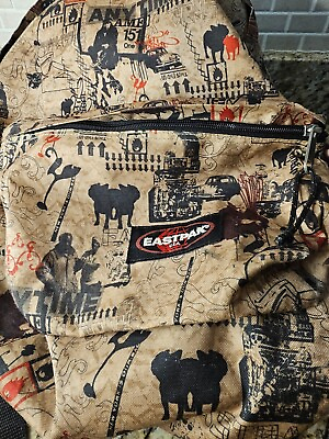 #ad Rare Eastpak All Over Print Hip Hop Streetwear Backpack Rucksack $55.00