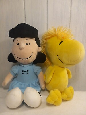 #ad Lucy amp; Woodstock Peanuts Lot of 2 Plush Toys Kohls Cares 14” $17.99