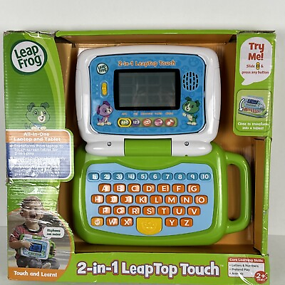 #ad LeapFrog 2 in 1 LeapTop Touch New Imperfect Box Pretend Play Learn Away $25.99