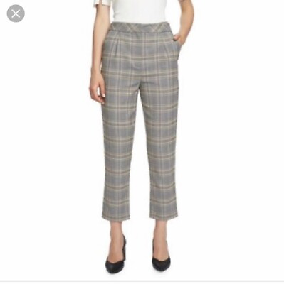 #ad 1. STATE Boy Meets Girl Plaid Tapered Leg Pants Size 10 NWT $39.99