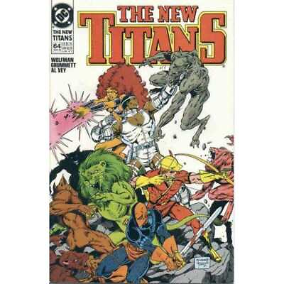 #ad New Titans #64 in Near Mint minus condition. DC comics squot; $2.63