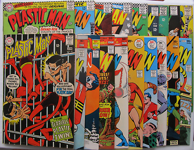 #ad Plastic Man #1 thru #20 Lot of 20 Silver Age comic books Full series High Grades $375.00