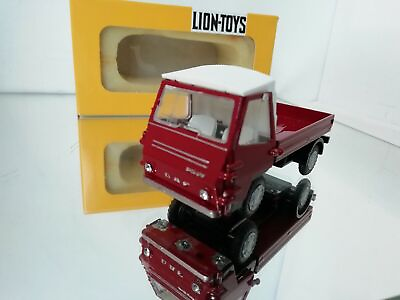 #ad Lion Toys Daf Pony In Red 1:43 In Box Lion Car $79.81