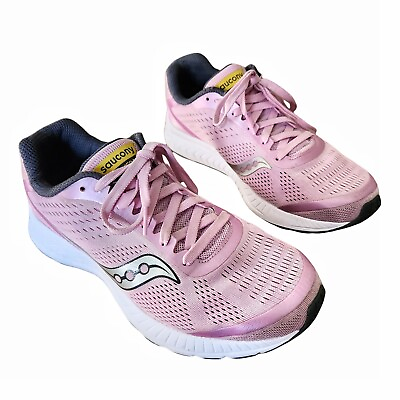 #ad Saucony Women#x27;s 8 Versafoam Nova 2 shoes run walk athletic pink grey S15389 11 $28.00